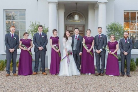 The Bridal Party & Groomsmen - Glewstone Court Country House Hotel