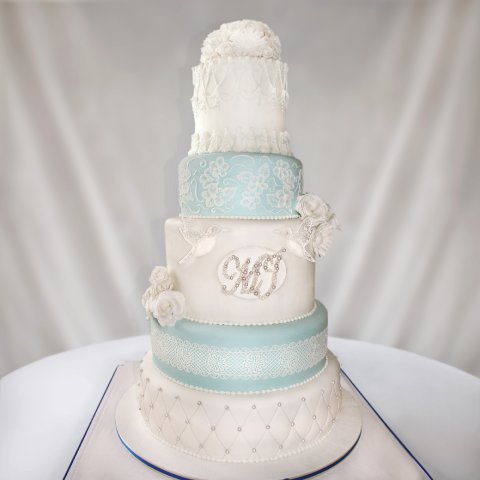 5 tier wedding cake - Cake and Lace Weddings