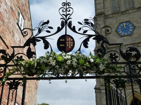 Church Gate Display - Julia Dilworth Florals