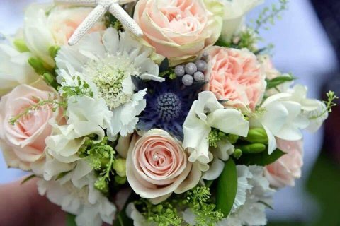 Seaside blush bouquet - Sarah Matthews Flowers