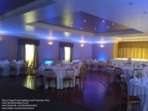Uplighter hire in Fife - Steve Page Lighting Hire