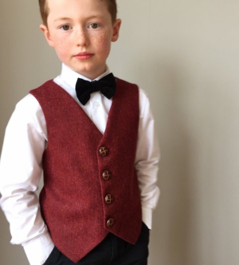 British Tweed Boys waistcoat 'Hugo' - littleladiesandlords