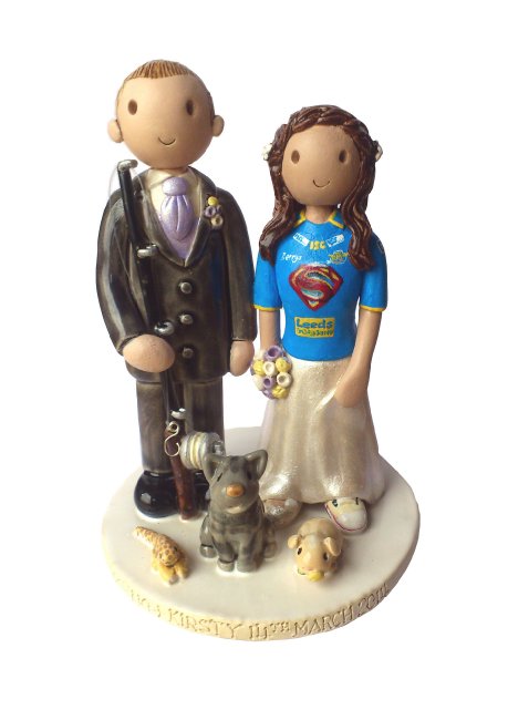 Hobbies cake topper - Atop of the tier