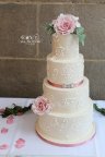 Dusky Pink Roses and Piped Lace Elegant Vintage 4 Tier Wedding Cake by White Rose Cake Design Wedding Cakes in Holmfirth, West Yorkshire, Leeds (3).jpg